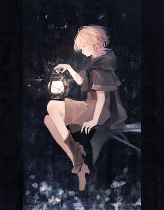 「holding lantern lantern」 illustration images(Latest)