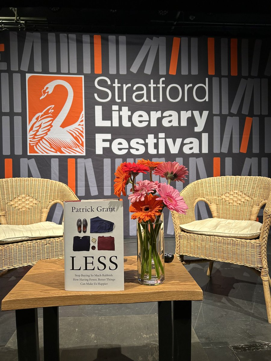 So we had the lovely @paddygrant and the lovely @DavidNWriter and just finished the brilliant @wmarybeard at @StratfordPlays today. @mrjamesob to come!