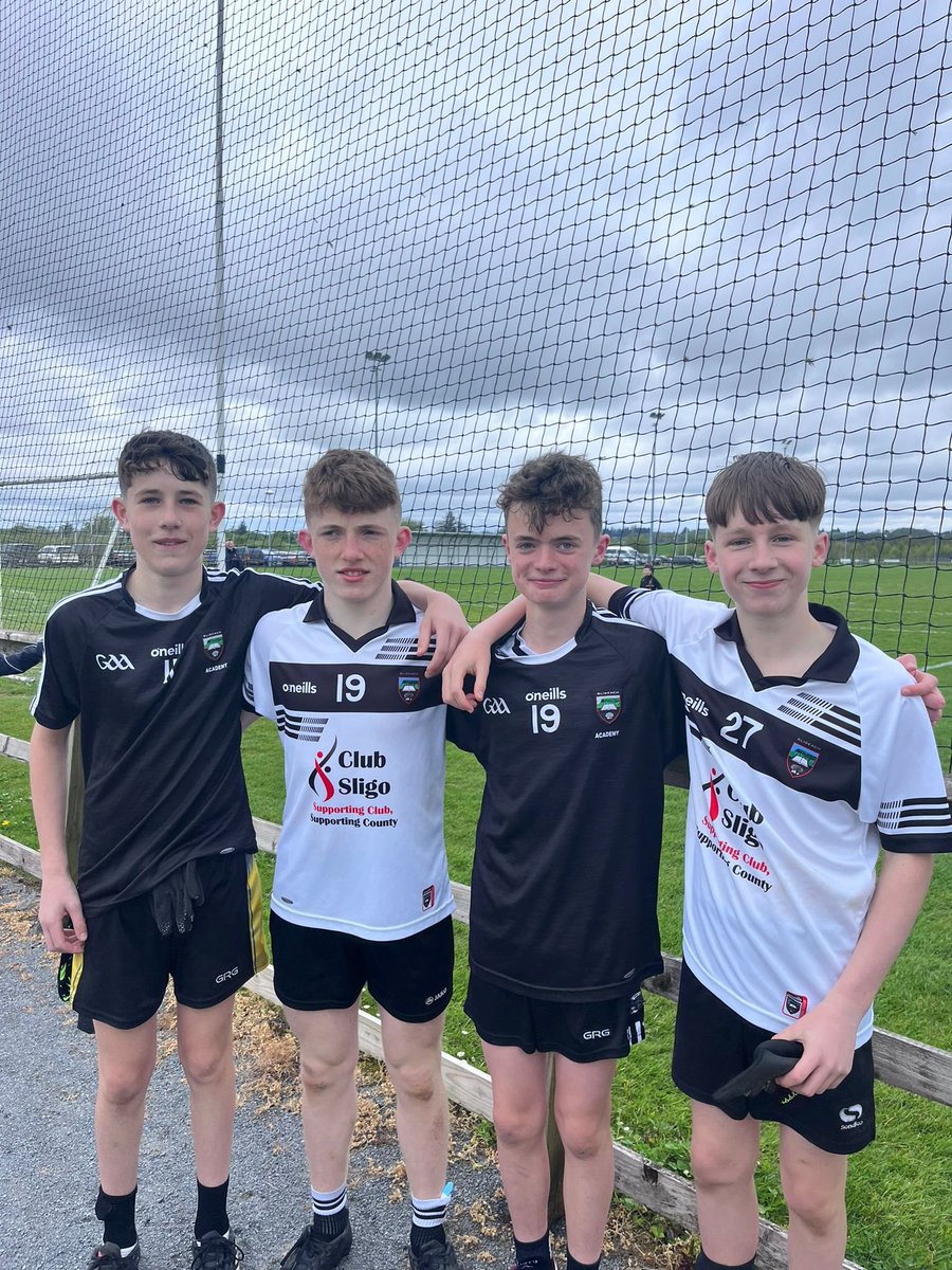 Well done and congrats to these young Tubber lads who made their first appearance at county level for @sligogaa as part of the Sligo GAA U14 Development Squad which took part in the Sean Farrell 7 aside tournament L-R Aaron Naughton,Sean Óg McDonagh,Ruairi Quinn and Beau De Bank
