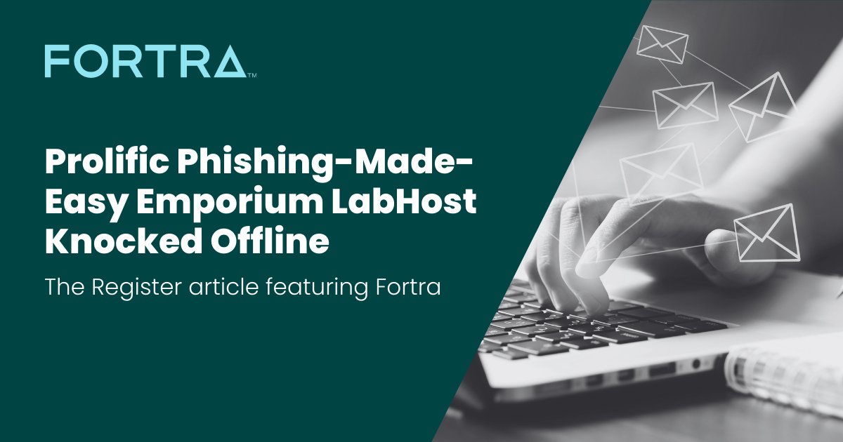 Global Police Operation has taken down a major PhaaS provider, LabHost. 🎣
Fortra provided details on the platform’s North America and international subscription packages. Read this The Register article to learn more.
hubs.la/Q02w50N40   

#cybersecurity #phishing #LabHost
