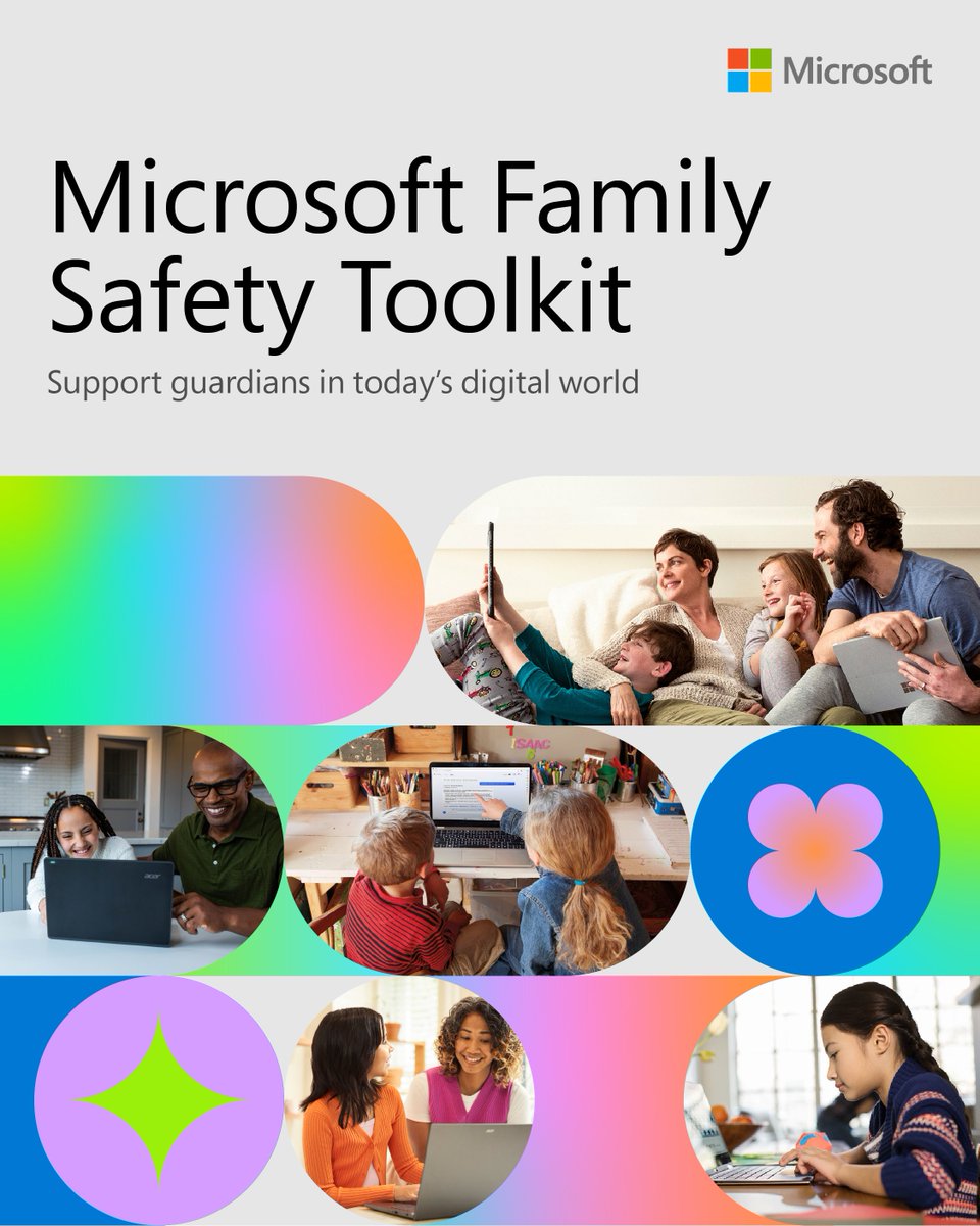 Looking for ways to help your students’ families navigate the digital world? Identify common risks, learn about responsible #AI use, and guide meaningful discussion about healthy online habits with the Microsoft Family Safety Toolkit: msft.it/6018YRuIk #MicrosoftEDU