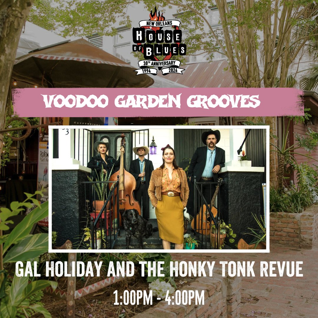 HOBNOLA's tweet photo. Experience the best of both worlds: our 30th Anniversary Menu 🦐 and ive music 🎶 

🍹 Happy Hour begins @ 5PM 
🎸 Live music by Gal Holiday and The Honky Tonk Revue begins @ 1PM followed by Tiffany Pollack @ 5:30PM! 
🍔 RSVP for a table via OpenTable: https://t.co/wIpg11XXER https://t.co/Fd8NDs5bOR