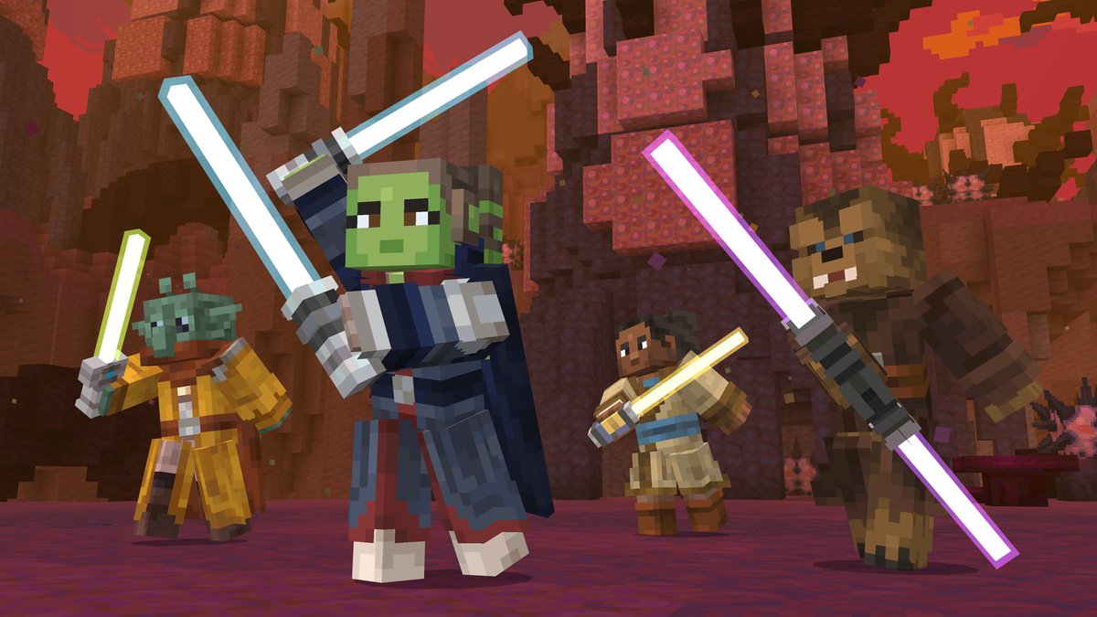 May the Fourth Be With You. Take on a Jedi adventure in a blocky galaxy far, far away, with the Star Wars: Path of the Jedi DLC. Play as a Jedi Knight as you battle creatures and embark on a special mission with Yoda to an uncharted planet: aka.ms/POJ