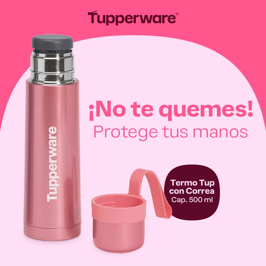Gracias a su material resistente podrás disfrutar tu bebida caliente y sin lastimarte. ☕😌
Pregunta por él con tu Emprendedor Tupperware.
