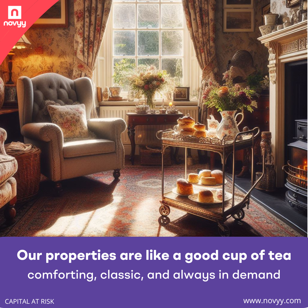 Indulge in the timeless appeal of our properties, reminiscent of a perfect cup of tea - comforting, classic, and forever sought after.

#NovyyLife #ukinvestment #ukportfolio #ukbusiness #tea #realestate #realestateinvestment #quote #property #saturday