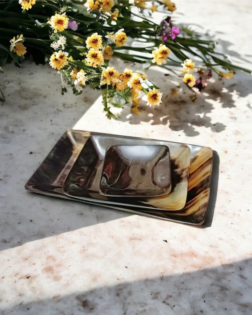 pillowpia's tweet photo. Alright, let's talk about upgrading your accessory game, shall we? Introducing our latest gem: the horn tray from Pillowpia. 🌟 Crafted with care from ethically sourced horn, each piece is a testament to artisanal craftsmanship and sustainability.

#pillowpia #horntray https://t.co/SfdvyWxnnF