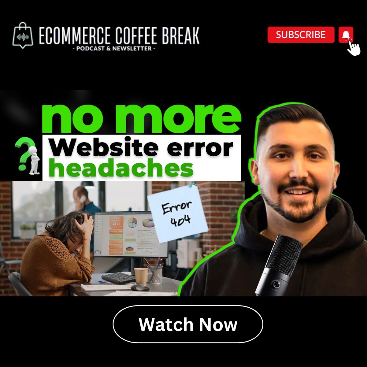 EcomCoffeeBreak's tweet image. In this #podcast episode, we discuss what you should know about website errors and how they are impacting your business. Our featured guest on the show is Kailin Noivo, co-founder of noibu.com.

Tune in: t.ly/2aSqR

#websiteconversion
