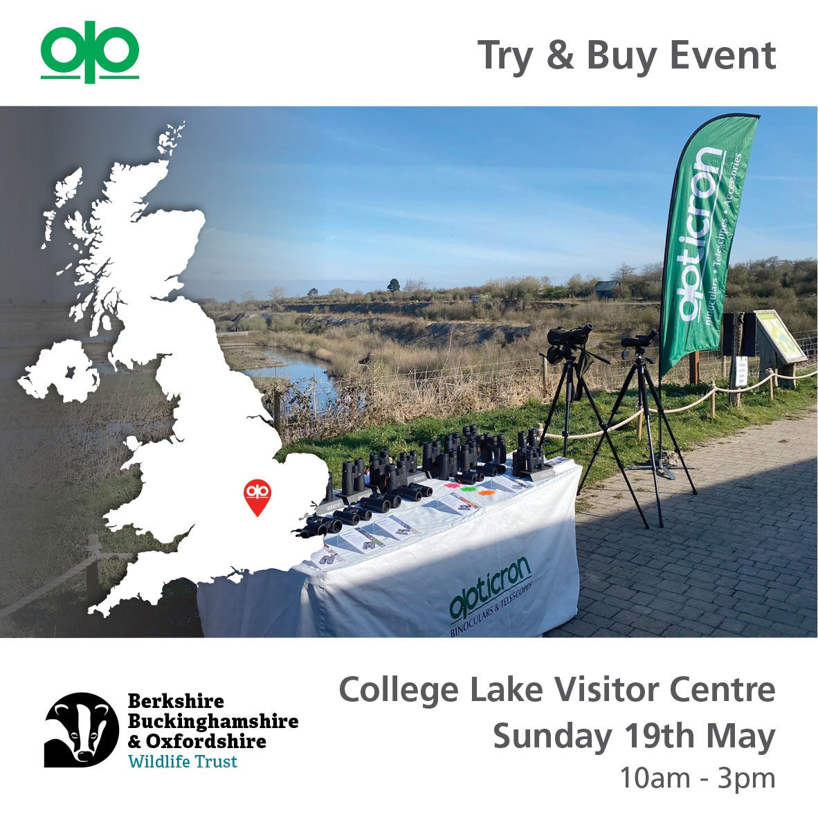 We've got some more Try & Buy events coming up over the next two weeks: 11/05 Wild Chesil Centre @DorsetWildlife 17/05 Gibraltar Point Visitor Centre @LincsWildlife 18/05 Potteric carr Nature Reserve @YorksWildlife 19/05 College Lake Visitor Centre @BBOWT