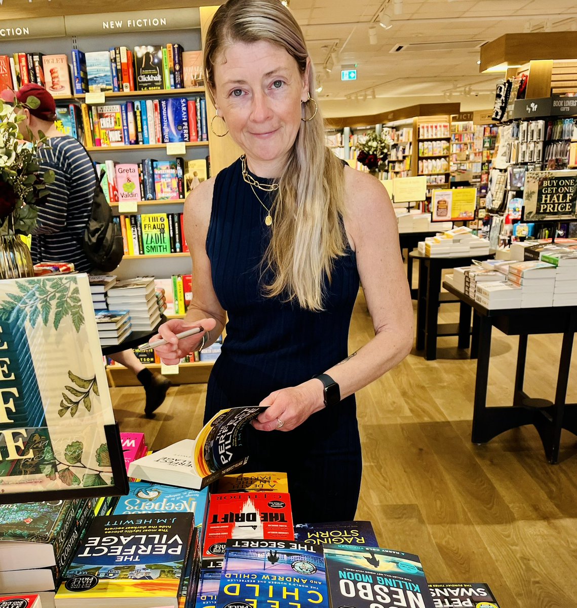 Had a wonderful time in @Waterstones #Sudbury signing copies of #ThePerfectVillage @canelo_co