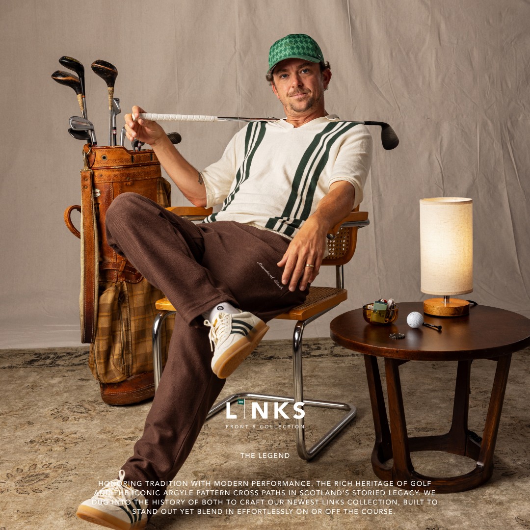 A tribute to golf’s golden era, Links Collection - Front Nine. Merging vintage, argyle patterns with modern day performance features. Available now, including the all-new Coast visor and Legend dad hat. Shop now: bit.ly/3wseFgA #havemorefun #melin #links #front9