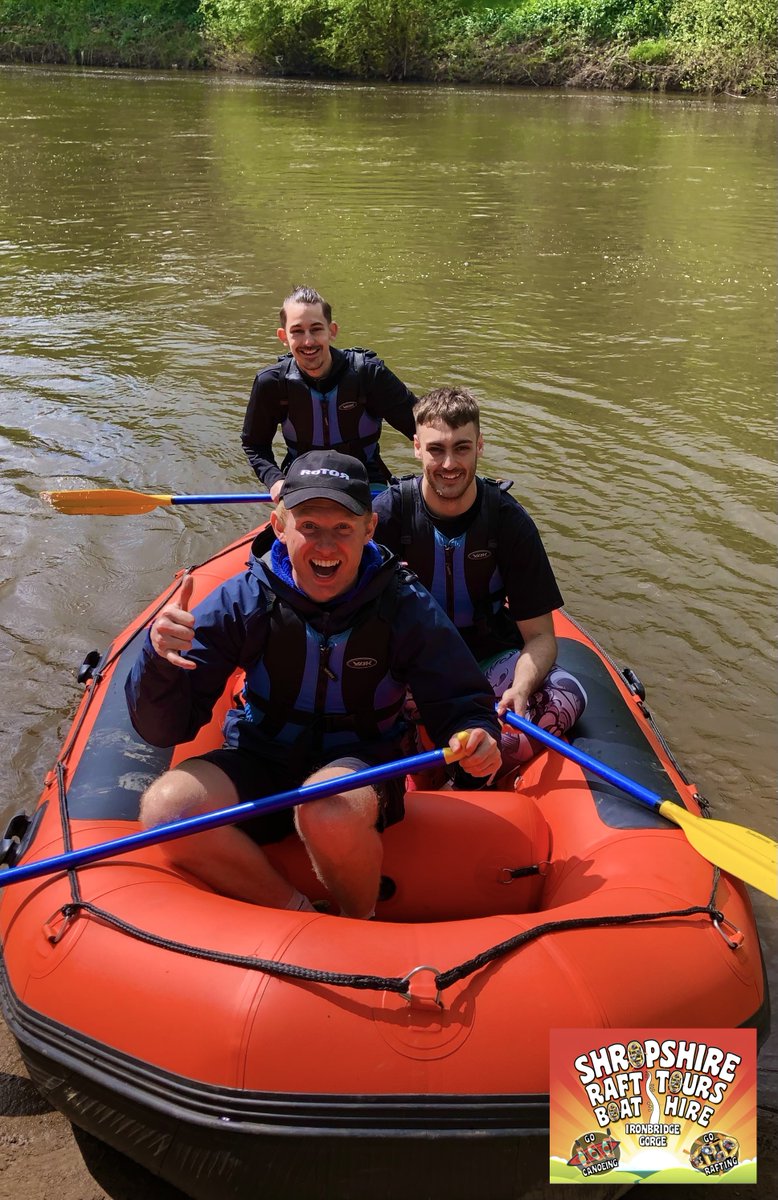 OMG! What a great day! The sun came out and so did our lovely customers who had a great time paddling down the river. #bridgnorth #ironbridge #FamilyFun #greatdaysout #riversevern #rafting #sunnydays #paddle
