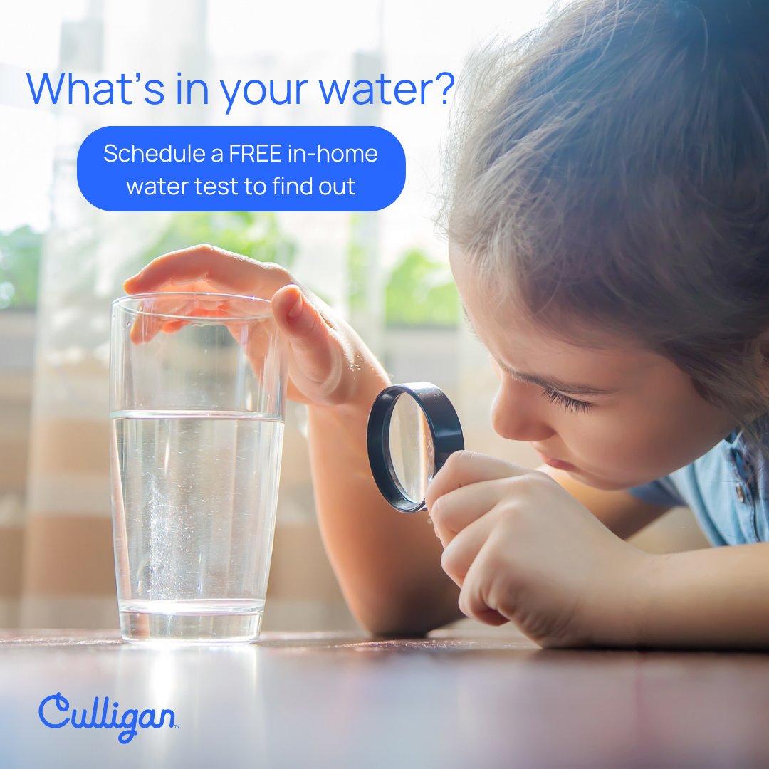 Dive into hydration with a free water test from Culligan! Learn more here: tinyurl.com/ycxasj8s
 
#Culligan #WaterCo #WaterQuality #CleanWater #HealthyHome #WaterPurification #WaterTreatment #FilterYourWater #PureWater #HydrationMatters #BetterWaterBetterLife #WaterWellness