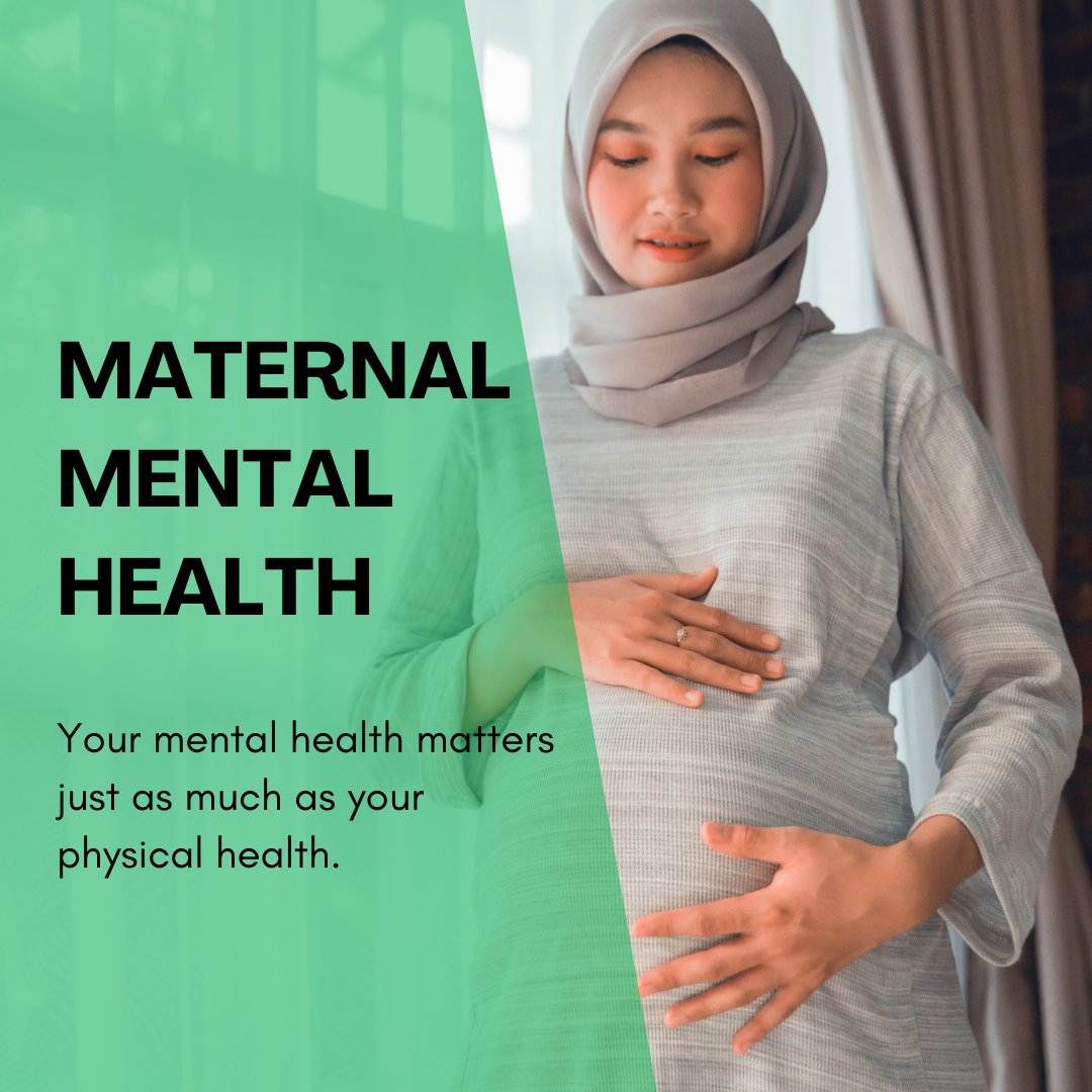 Motherhood is a journey filled with laughter, tears, & everything in between. Remember, taking care of your mental health is just as important as caring for your baby. It's okay to accept help & to talk about your emotions. #MaternalMentalHealth #YouMatter #MentalHealthMatters