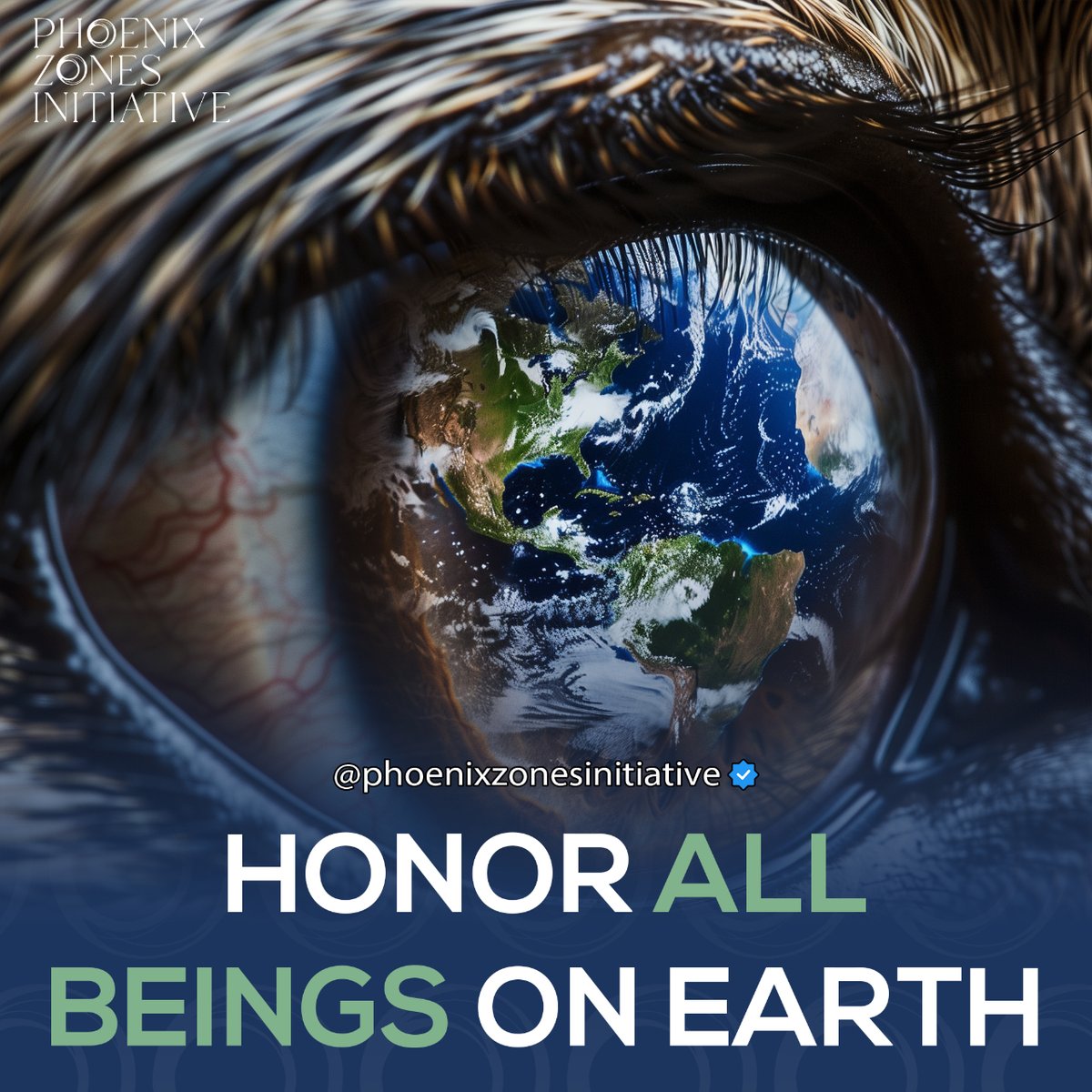 👁️Gazing into nature’s eye, we see our planet's soul—Phoenix Zones Initiative honors every life, as we all play a role. 🌏

Learn more at phoneixzonesinitiative.org

#globalwellbeing #animalhealth #humanhealth