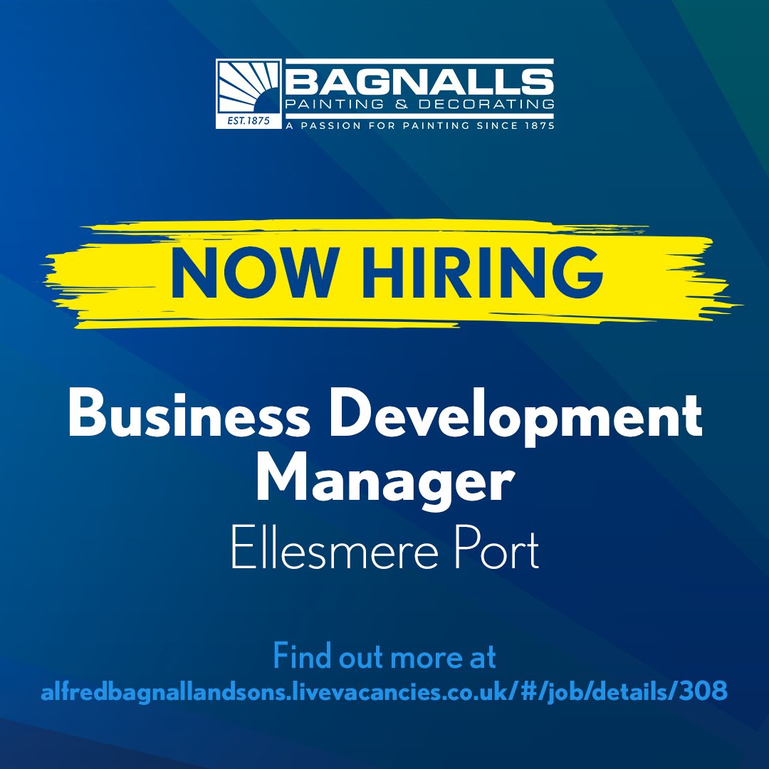 Could you be our next Business Development Manager?

If you’re a great communicator with a passion for building strong client relationships, we want to hear from you!

Apply now to join our Ellesmere Port team: …redbagnallandsons.livevacancies.co.uk/#/job/details/…

#NewJob