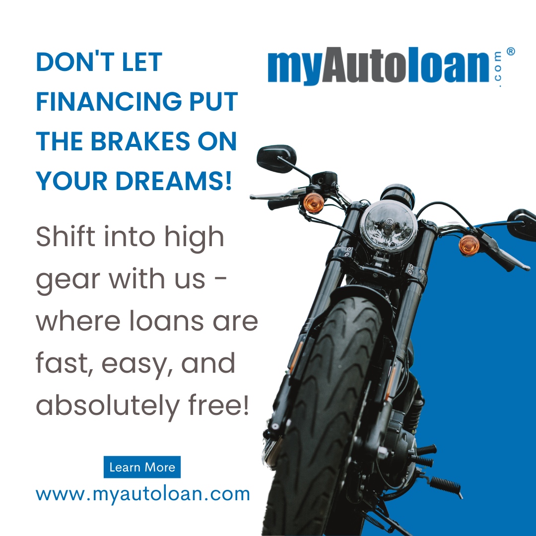 Accelerate towards your dreams with MyAutoloan.com!

Don't let financing halt your journey 🚫🛑 – shift into high gear with us, where loans aren't just fast and easy, but absolutely free!

Allow us to ignite your aspirations and hit the road to your dream car together!