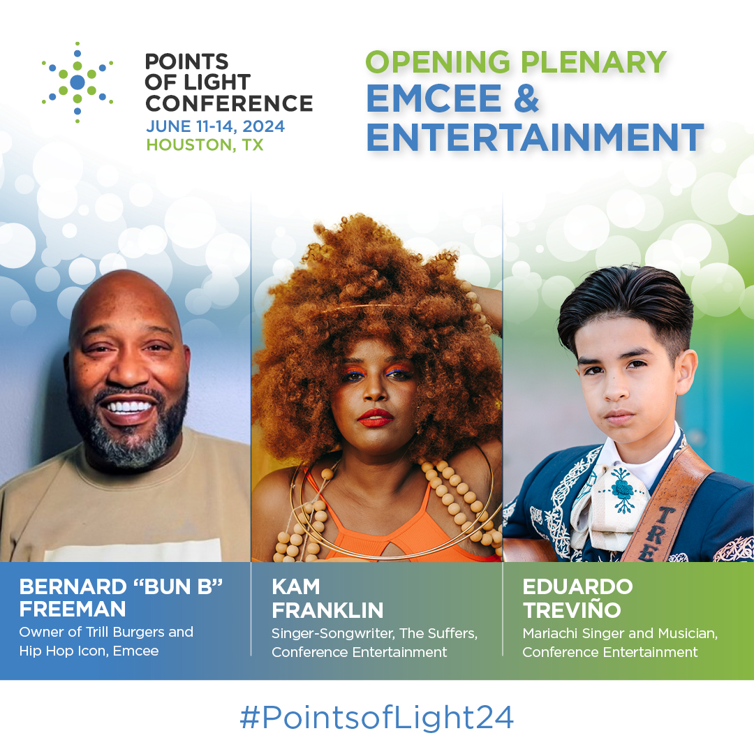 As a Host Committee member of the @PointsofLight Conference, we're thrilled to share presenters for this year’s Opening Plenary: @BunB.eth @KamFranklin @EduardoATrevino! Register to join us in Houston on June 11-14 👉pointsoflight.org/points-of-ligh… #PointsofLight24