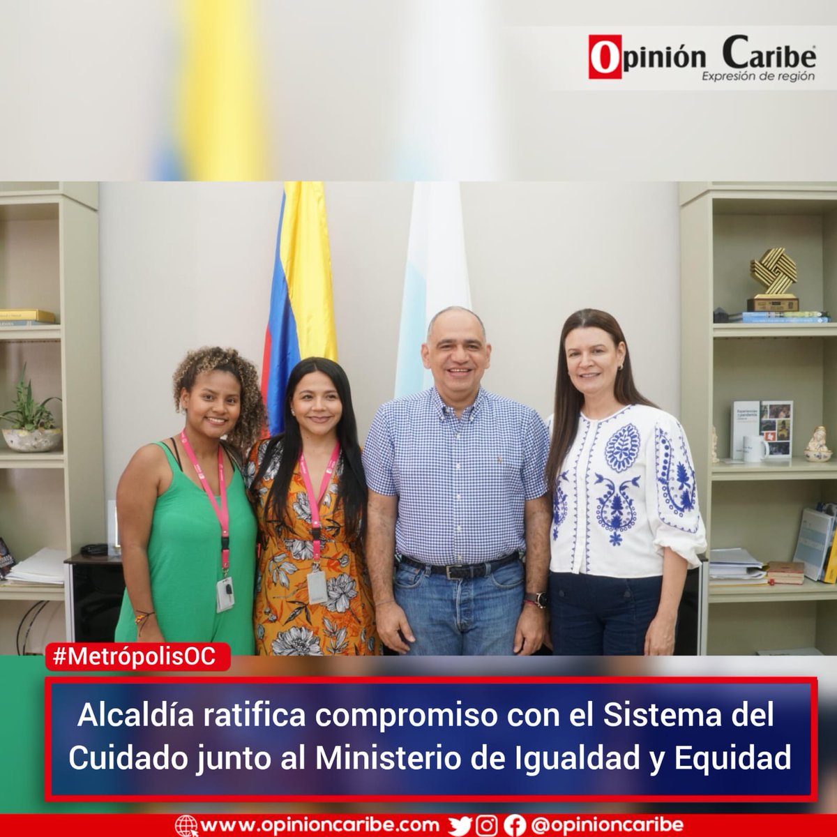 #MetrópolisOC Esta es la primera vez que se lleva a cabo una acción tan significativa, con el objetivo de reconocer el trabajo invaluable de las mujeres cuidadoras.
➡️opinioncaribe.com/2024/05/04/alc…

@by_vicro @SantaMartaDTCH @MinIgualdad_Col
#BoletínDePrensa