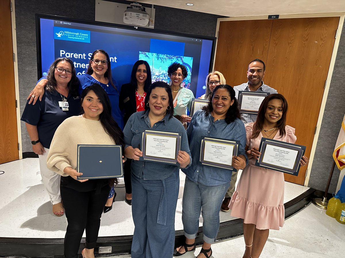 Hillsborough County Public School's Family and Community Engagement (FACE) Department held its end-of-the-year ceremony for the families who participated in the Parent School Partnership program.