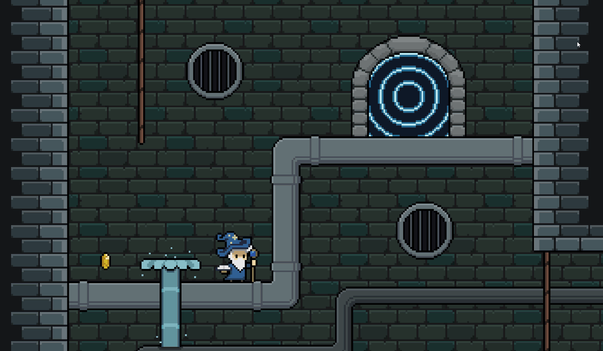 Who exactly placed a portal in the middle of the sewers? Shhh, don't worry about it!
#pixelart #screenshotsaturday #indedev #gamedev