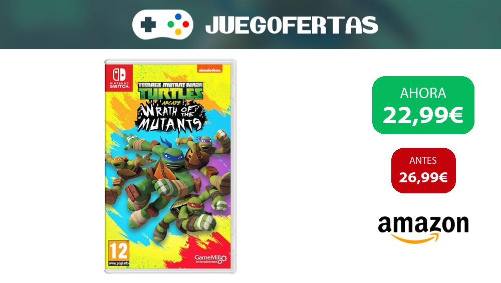 💥 CHOLLO‼️ #amazon TMNT Wrath of the Mutants - NINTENDO SWITCH por 22,99€ 💸 Comprar: amzn.to/3JNRf8u 🎮 Visto en t.me/juegofertas