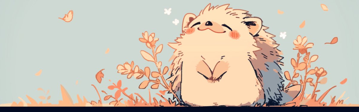 musitsune's tweet image. Hedgehog🦔 #フリーヘッダー #ハリネズミ