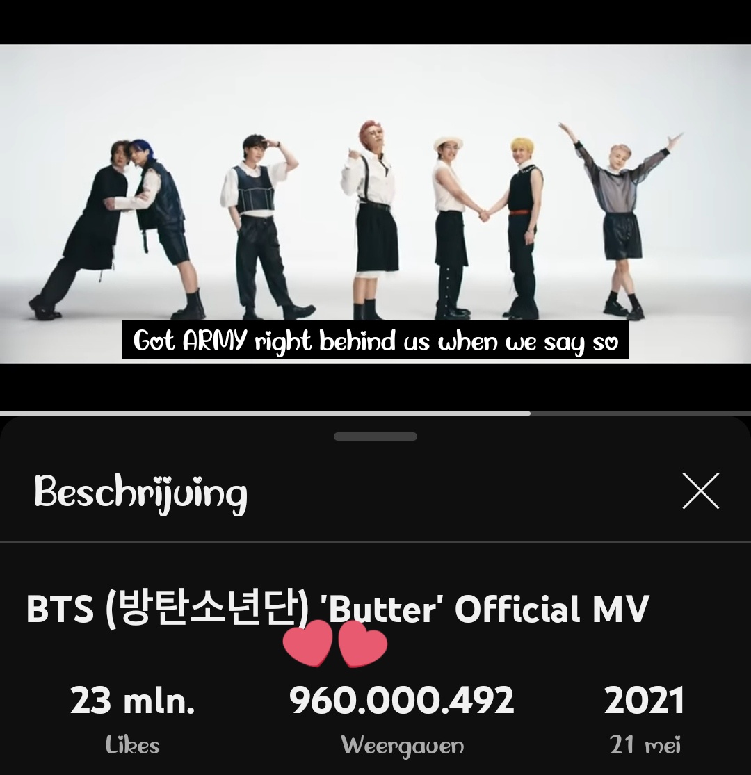 Butter just hit 960M!!!!

Only 40M to go until our big 1B goal🥂🥳
#TogetherWeCan