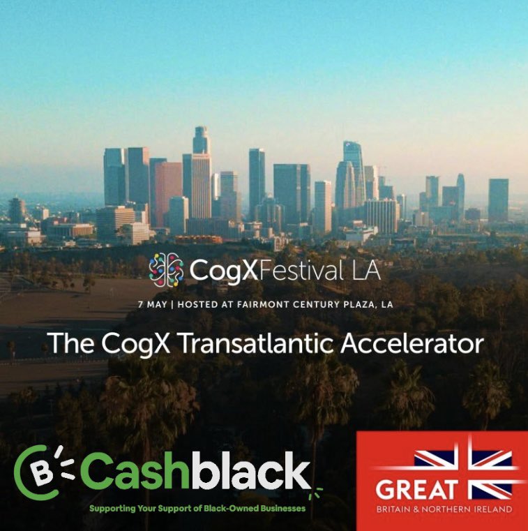 Cashblack is proud to announce that we have been selected to be part of the inaugural @CogX_App Transatlantic Accelerator. If you’re in LA during May or at the @CogX_Festival, feel free to reach out to us and we’ll to connect with you 🟢⚫️ X 🇺🇸