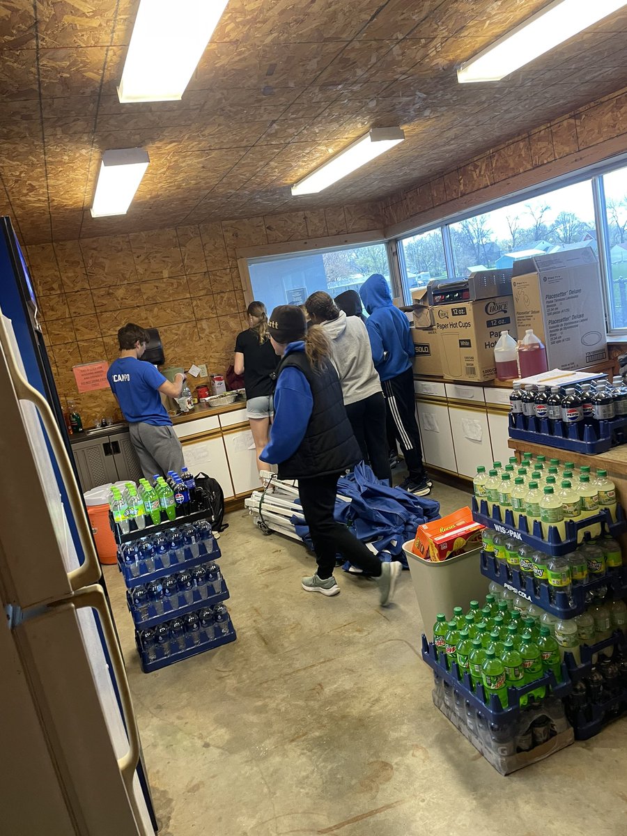 Saturday morning practice means cinnamon rolls and fruit for breakfast!