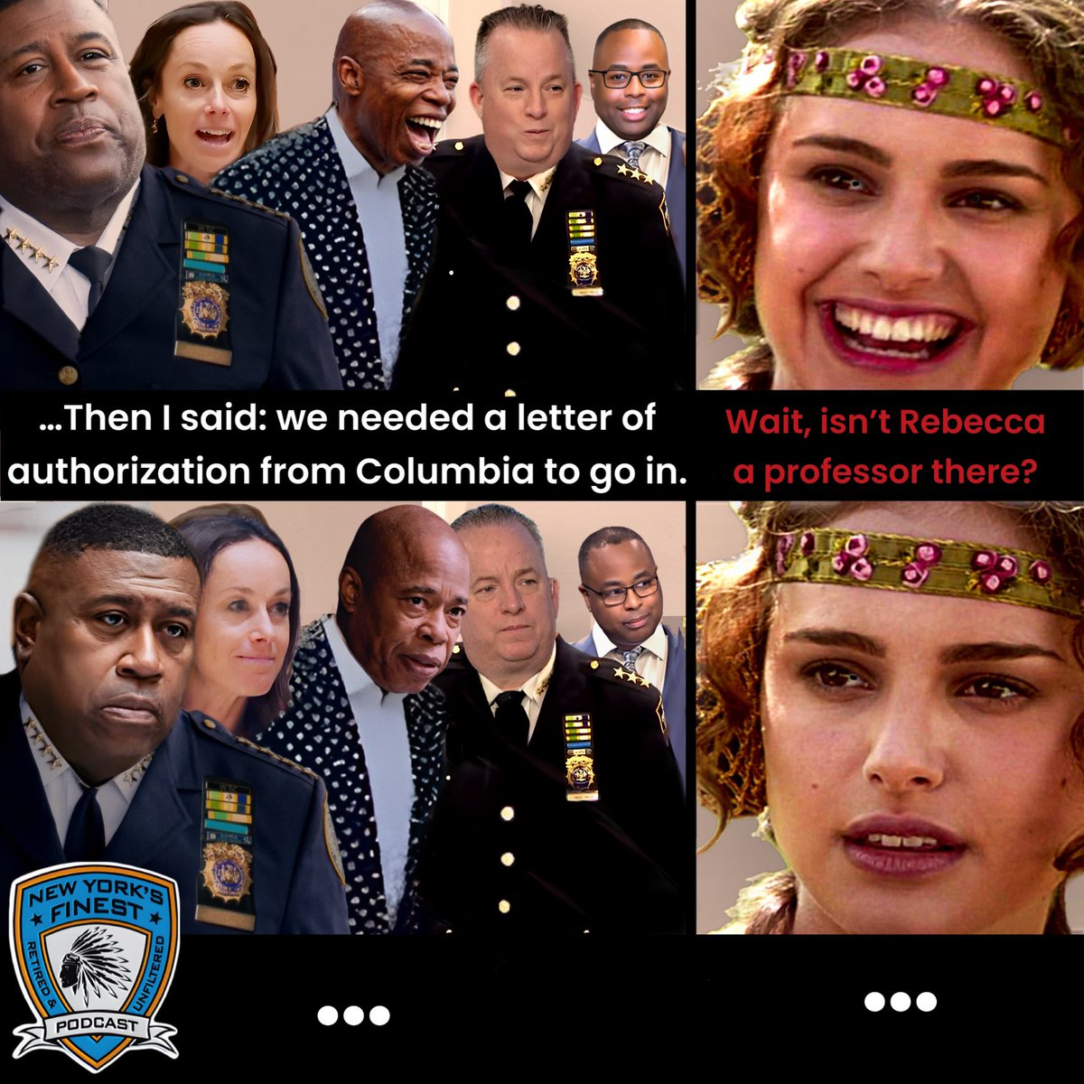 The NYPD Deputy Commissioner of Intelligence who is also a professor at Columbia University is going to get to the bottom of who is radicalizing students. Apparently that is not a conflict of interest on the #GetStuffDone / #TheDreamTeam #TheFinestUnfiltered