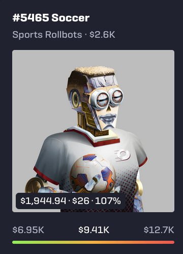 About to claim this sportsbot for $2k on @rollbitcom 

Imagine getting paid $2k a month for holding 1 NFT

Wild