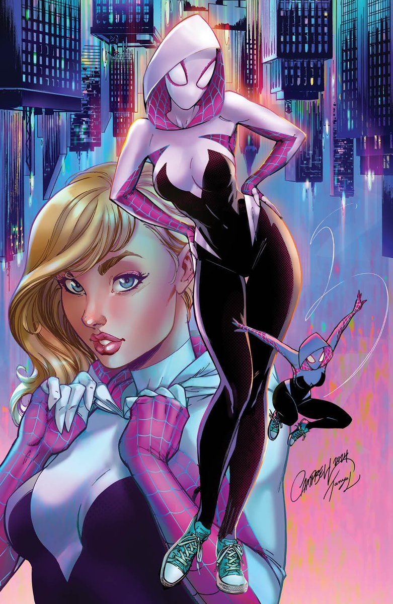 🩷👻🕷️ On Sale NOW!!💥 #SpiderGwen: The GHOST_SPIDER # 1 EXCLUSIVELY at jscottcampbell.com ! Available in both a standard trade-dress & in a set of two featuring a virgin edition! jsc.ltd/SpiderGwenTGS1 Featuring the stunning colors of @TanyaLehoux