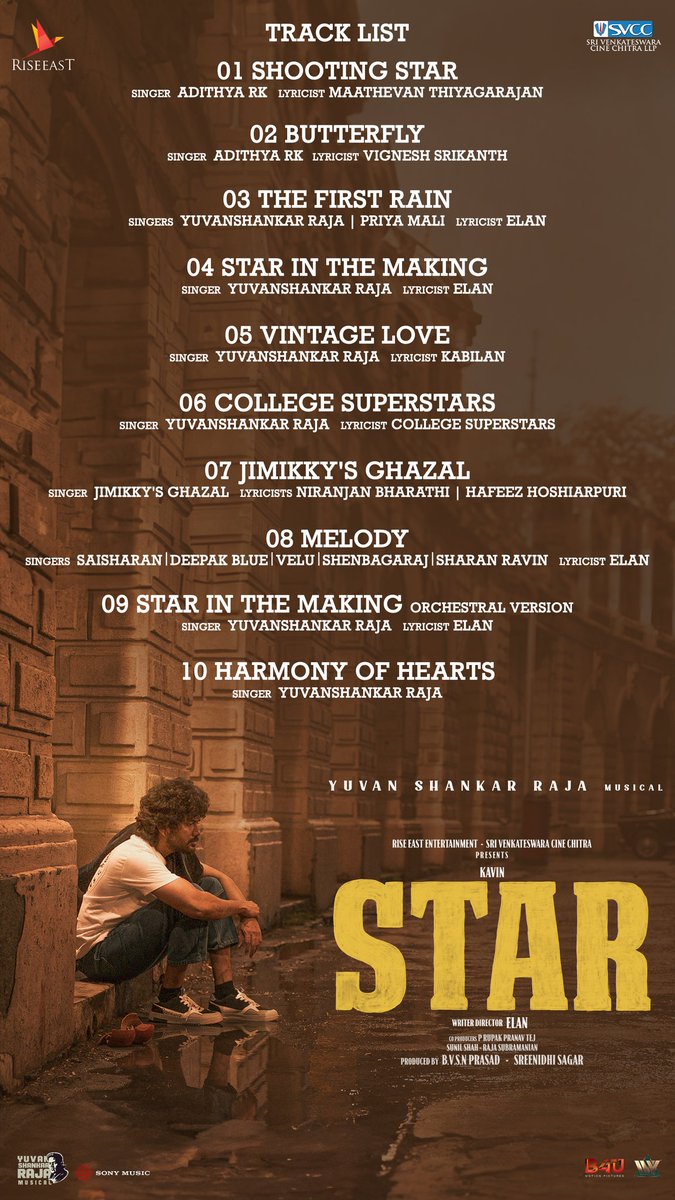 #STAR full album out now! They say the music director output largely depends on d movie director's inputs and sync with d music director and rightly so Elan-Yuvan have delivered yet again a gem of album for this year 💥 @thisisysr @elann_t