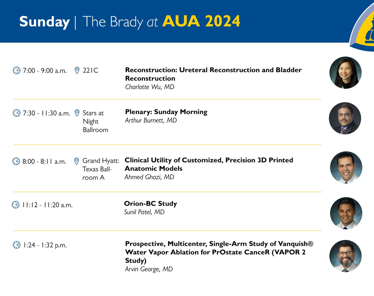 #AUA24 Sunday lineup for our team!