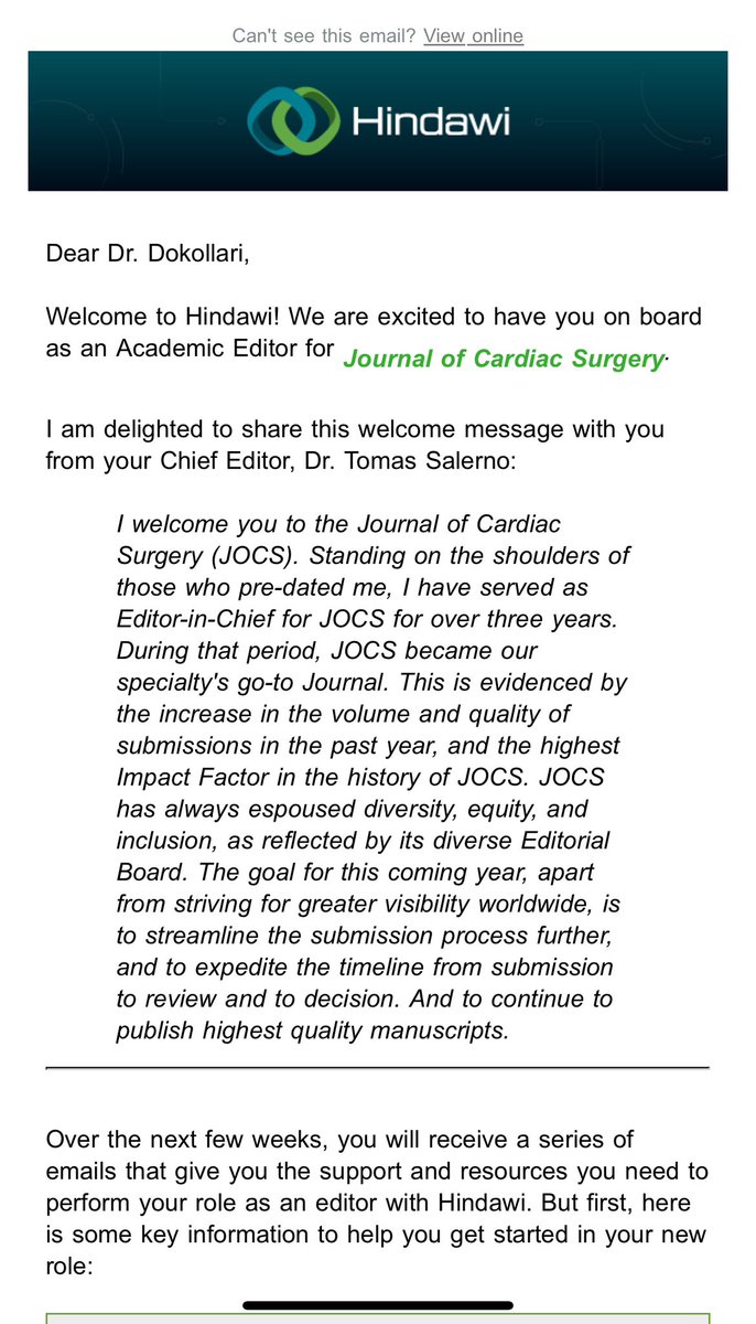 Honoured to have my renewed my appointment as Editor of Journal of Cardiac Surgery.

@UofMCVSurgery 
@BaselRamlawiMD 
@JonathanHongMD 
@SSicouri 
@LankenauCVSurg 
@umanitoba 
@Matte_Cameli 
@TomasSaler11520 
@Coronary4front @TCTMD @AATSHQ