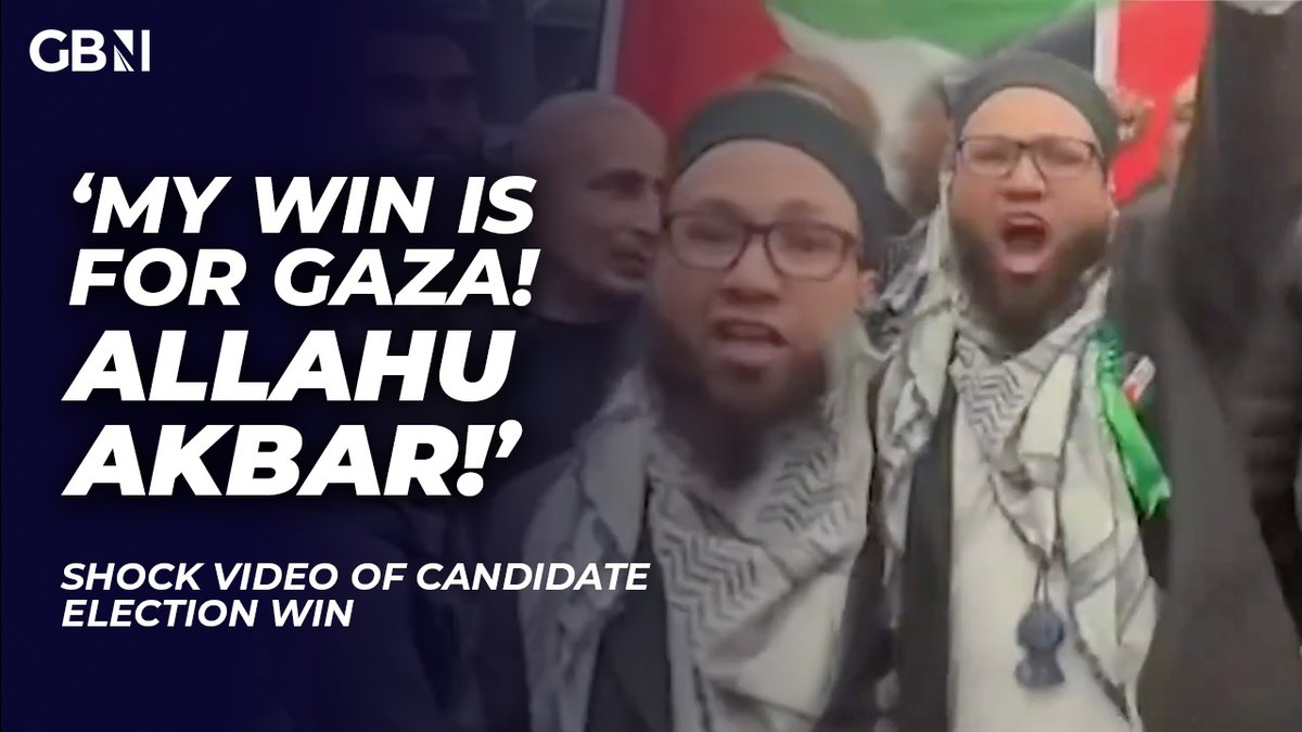 'This win is for Gaza... We will raise the voices of Gaza and Palestine! Allahu Akbar!' Is Britain in the grips of extremist politics? Green Party councillor dedicates election win to Palestinian people in controversial video. 📺 Watch: youtu.be/2fbL9qvoe4k