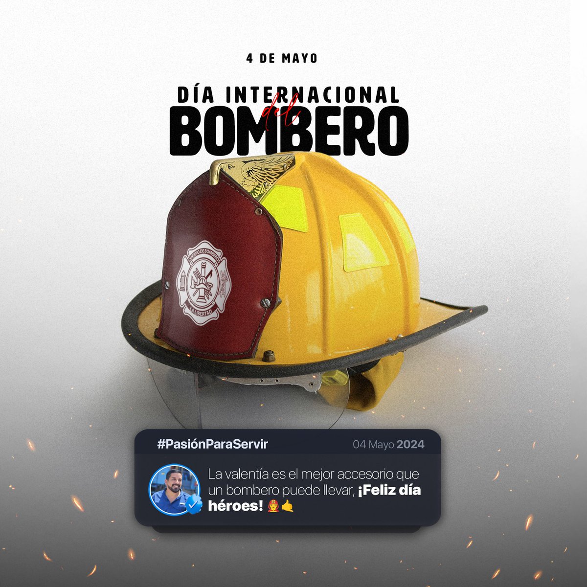 La valentía es el mejor accesorio que un bombero puede llevar. ¡Feliz día héroes! 👨‍🚒🤙🏻

#DíaInternacionalDelBombero 🚒