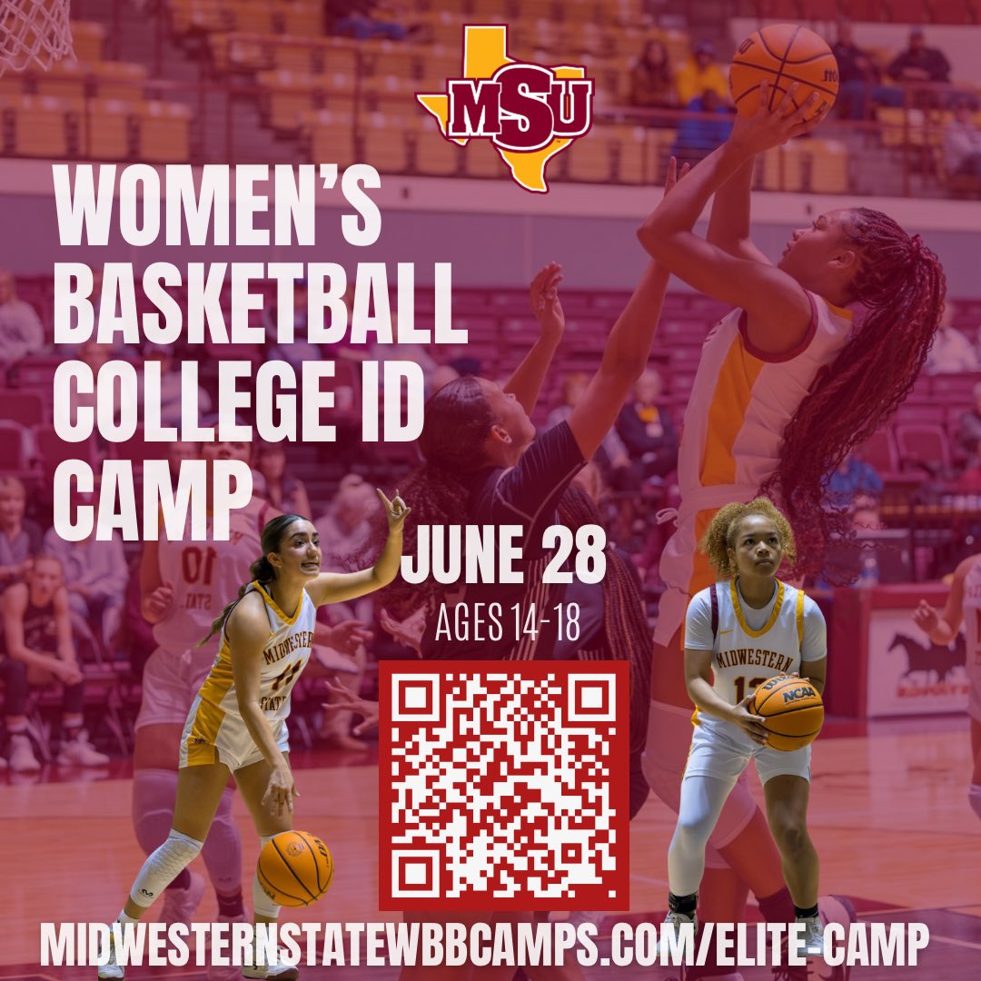 MSU Texas Women’s Basketball (@msutexaswbb) on Twitter photo Sign up for Coach @brenita33 Elite Camp this summer through the link below! 
🔗: midwesternstatewbbcamps.com/elite-camp.cfm 
#stanggang I #runwithMSU🐎 Sign up for Coach @brenita33 Elite Camp this summer through the link below! 
🔗: midwesternstatewbbcamps.com/elite-camp.cfm 
#stanggang I #runwithMSU🐎