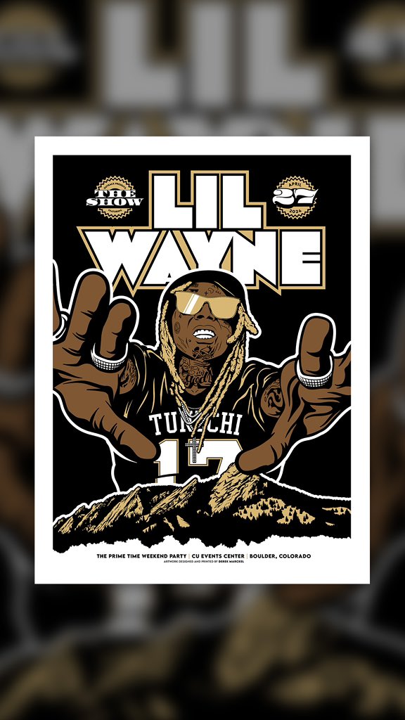 Lil Wayne AP posters are on sale now! Get em while they’re hot! derekmarckel.com/product-page/l…