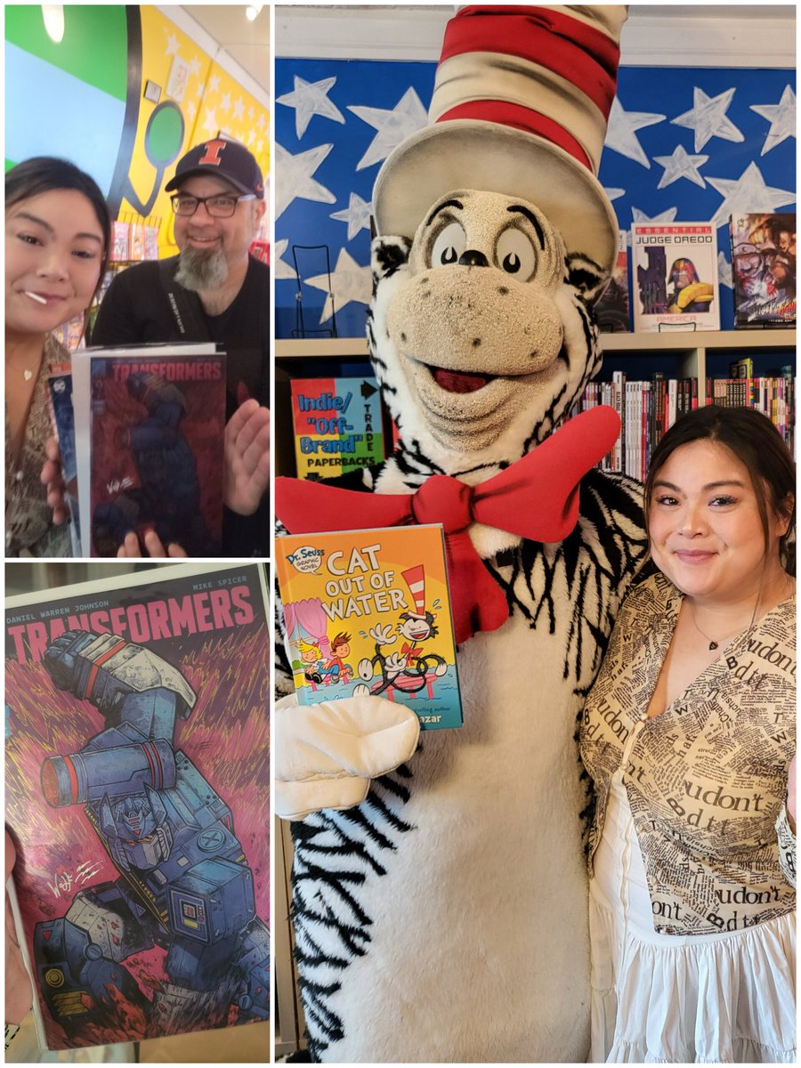 VariantVy's tweet image. #FreeComicBookDay and #MayThe4th all in one! Had a blast at @awyeahcomics. Got stuff signed by @thewolfmaria and @artbaltazar. More comic events tomorrow!