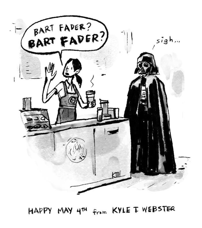 My usual #MayTheFourthBeWithYou #MayThe4th cartoon: