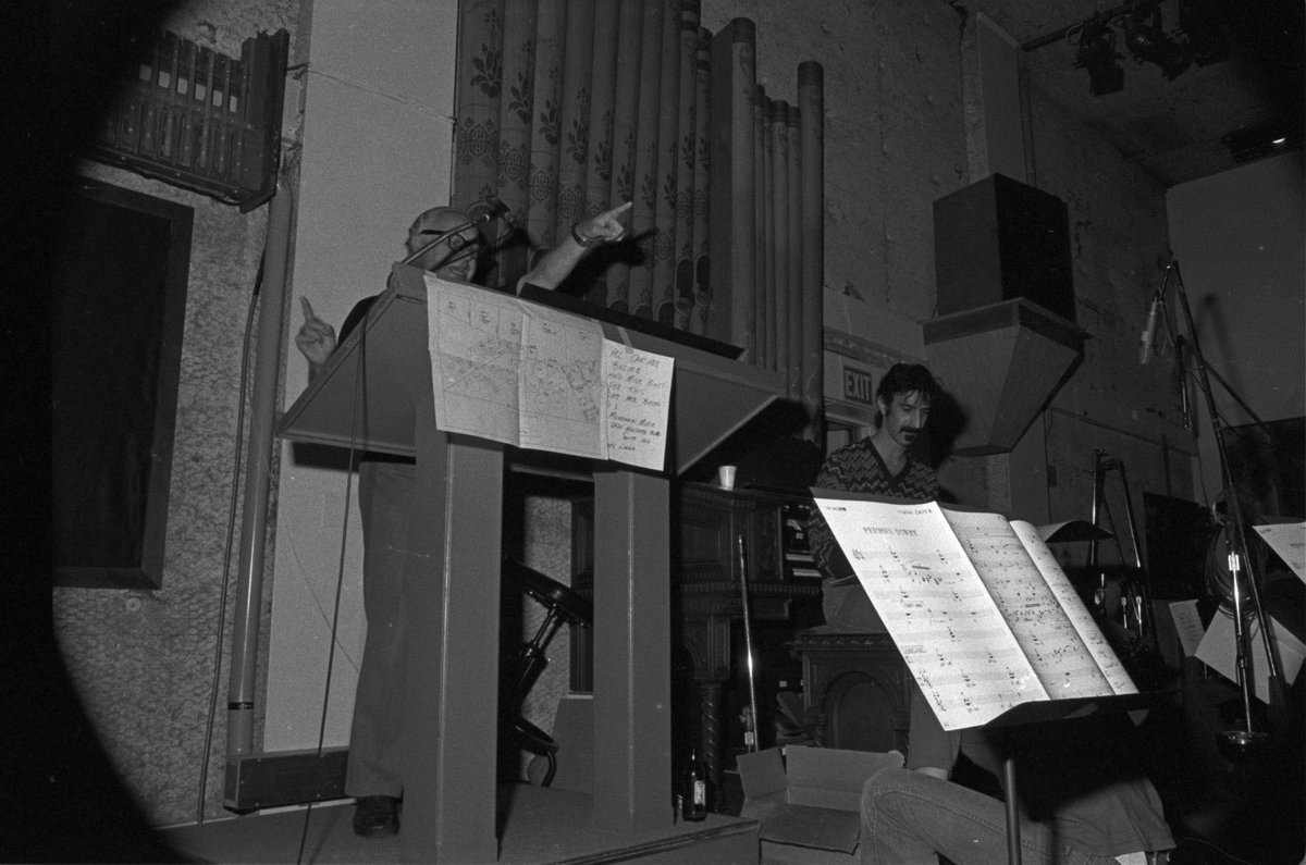Images from the making of Orchestral Favorites, performed by the 37-piece Abnuceals Emuukha Electric Symphony Orchestra and recorded at UCLA’s Royce Hall on September 17–19, 1975. The album was released May 4th, 1979.