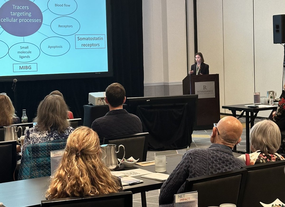 Dr. @HJacene from @danafarber presents 'Nuclear Medicine & PRRT - What's New?' at our NET Impact Patient Education Conference in Providence, RI #letstalkaboutNETs #neuroendocrinecancer #neuroendocrinetumors #PatientCare #patienteducation