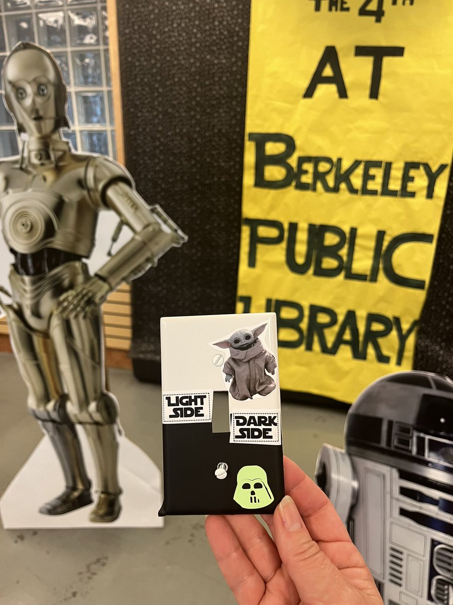 May the 4th be with you! Will you flip to the light side or embrace the dark side? Whatever you choose, know you can always choose California libraries, the force is strong with them #May4thBeWithYou #libraries