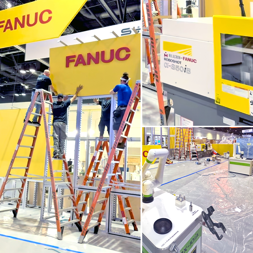 The countdown to @NPEplasticsshow is on and our booth is coming together!🤖 See the latest #automation solutions for the #plastics industry when you visit our team at the show. 📍𝗕𝗼𝗼𝘁𝗵: W773 📆 𝗗𝗮𝘁𝗲𝘀: May 6th - 10th 🔗bit.ly/3JzPXhl #NPE2024