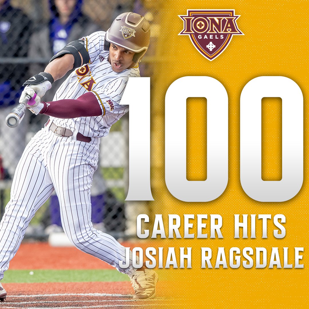 𝘾𝘼𝙍𝙀𝙀𝙍 𝙈𝙄𝙇𝙀𝙎𝙏𝙊𝙉𝙀 With his leadoff home run in the 4th inning today @JosiahRagsdale reached the career milestone of 100 hits! Congrats Josiah! 👏 #GaelNation