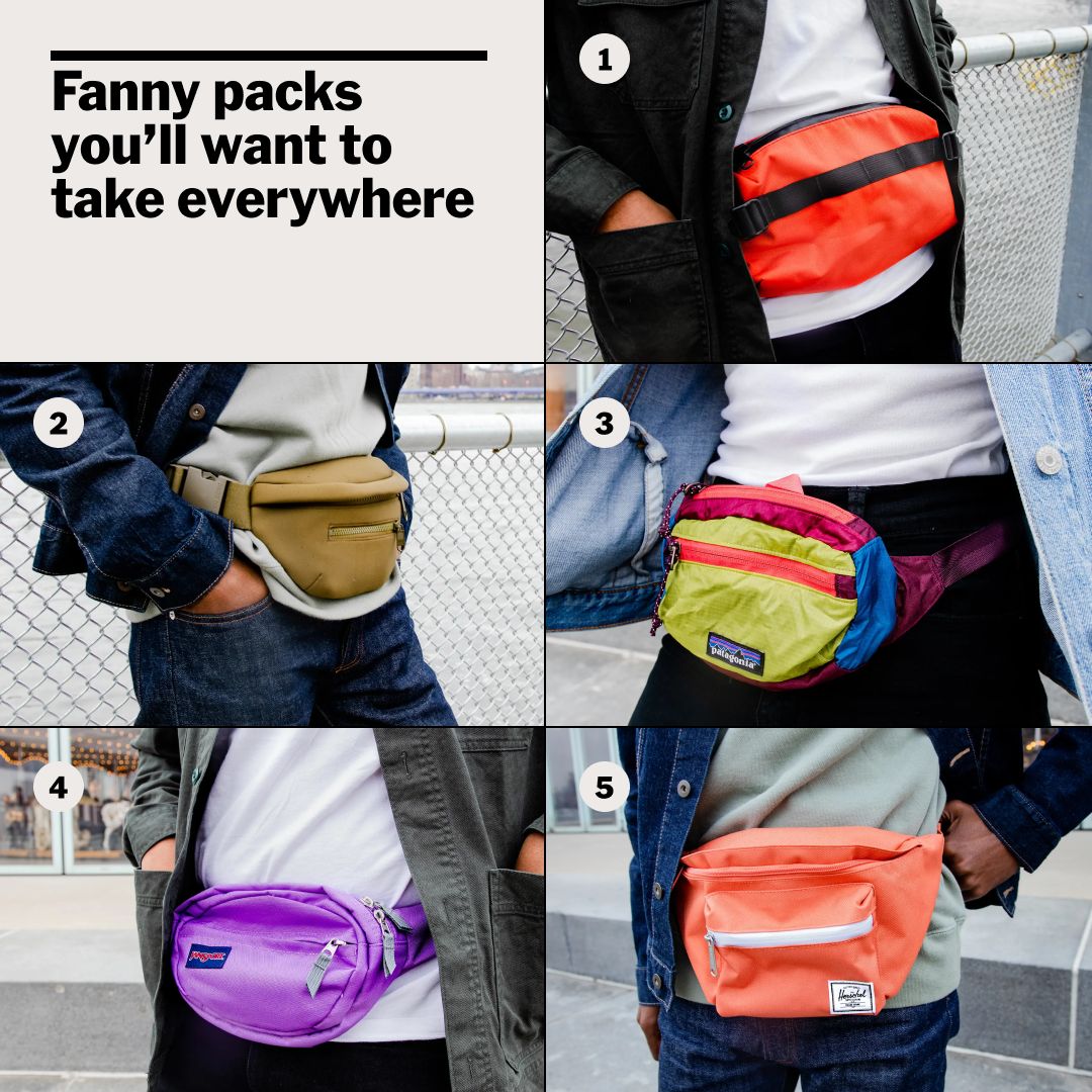 Once the (ahem) butt of many jokes, fanny packs have made a major comeback. Here are some of our faves: nyti.ms/3VPla7s