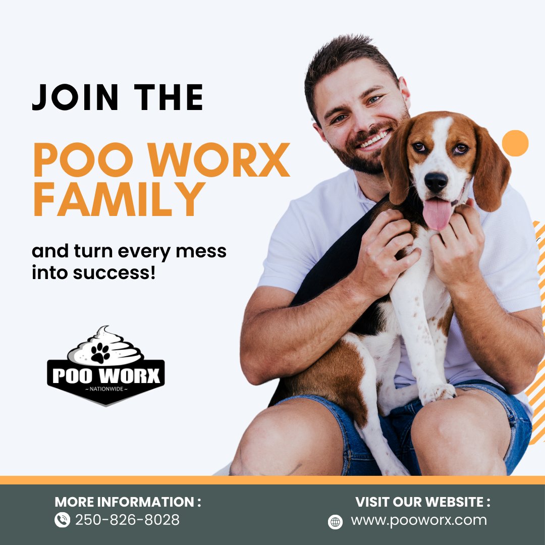 Explore our franchising opportunity and make a clean break into the booming pet waste cleanup industry today! 🐾

Call/text 250-826-8028 for more information. 

#Pooworx #Pooperscooper #Dogpoopickup #FranchisingOpportunity #BeYourOwnBoss #FranchisewithPooWorx