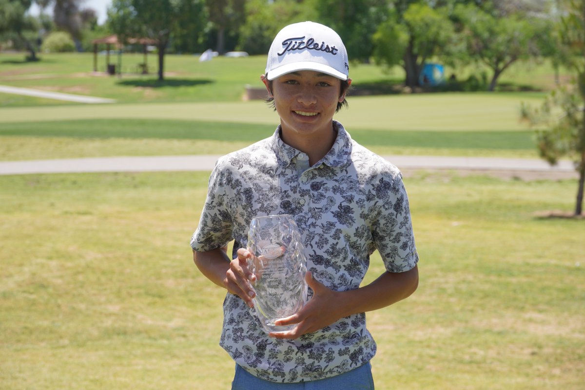 First timer! 🏆 Kenyon Kahler (-16) takes home his first AJGA win at #JASThunderbird!