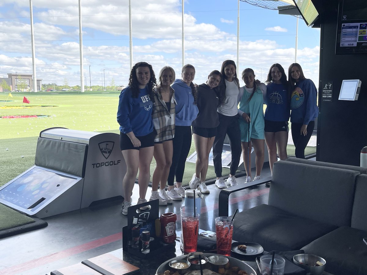 Underwood girls soccer vs top golf. #teambonding